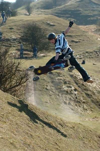 Rugged terrain perfect for mountain boarders